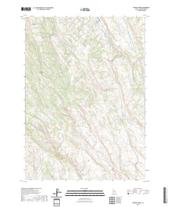 Wickiup Creek, ID — USGS 7.5-minute topo (2023)