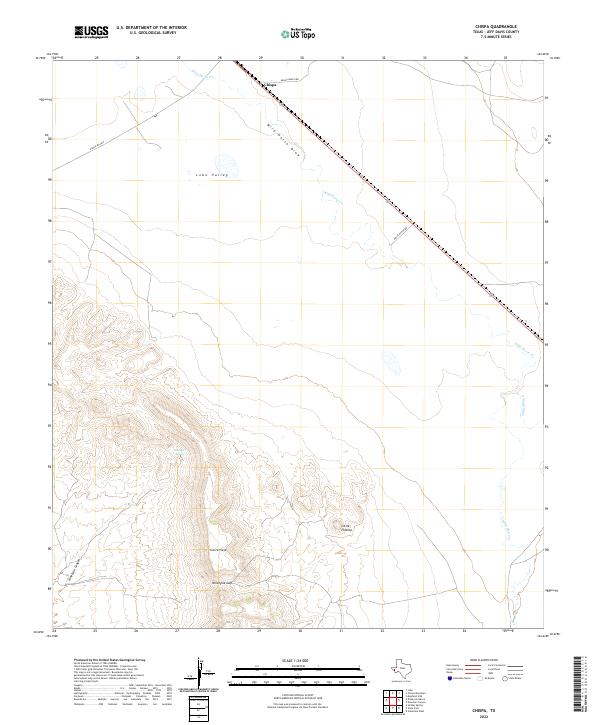Chispa, TX — USGS 7.5-minute topo (2022)
