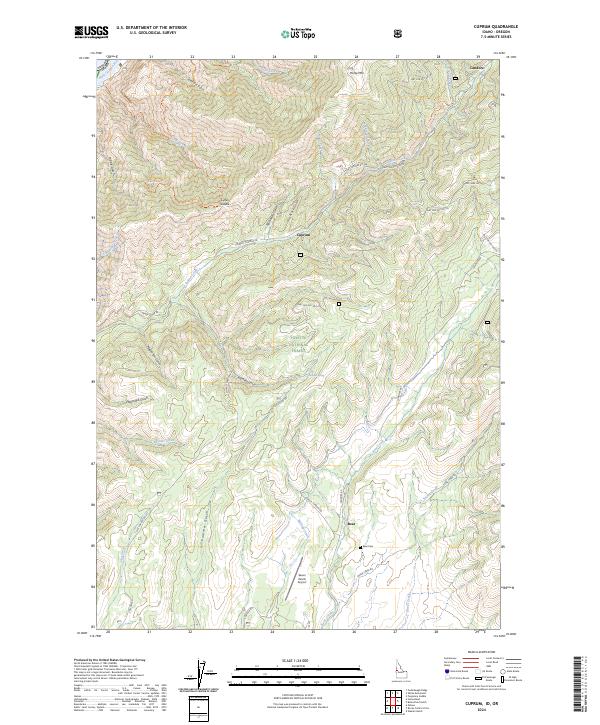Cuprum, ID-OR — USGS 7.5-minute topo (2024)