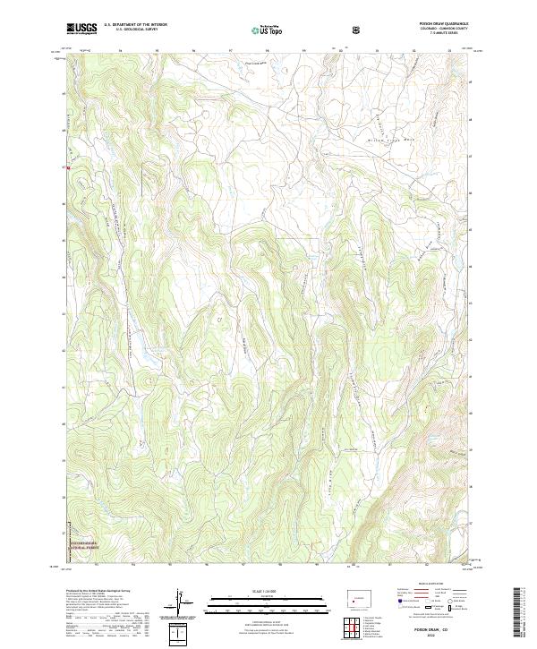 Poison Draw, CO — USGS 7.5-minute topo (2022)