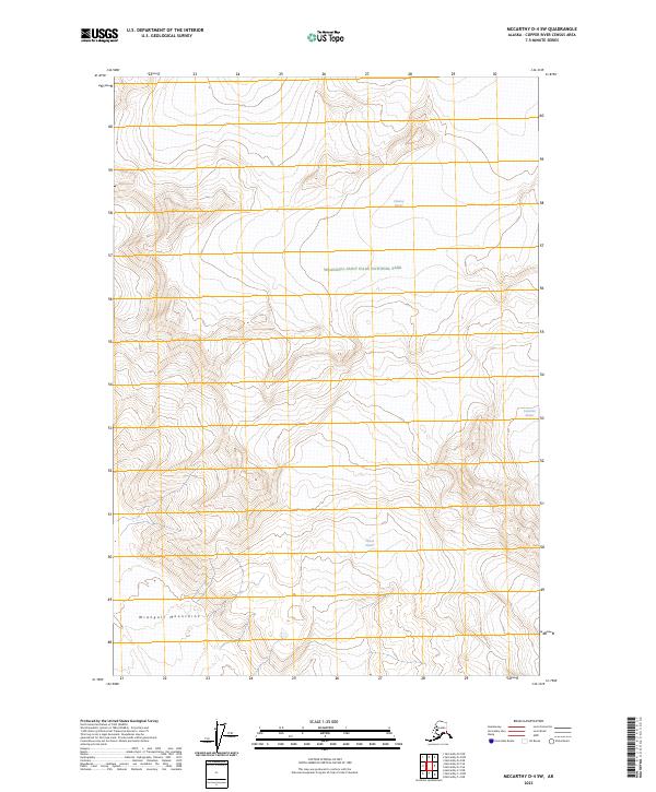 McCarthy D-4 SW, AK — USGS 7.5-minute topo (2023)