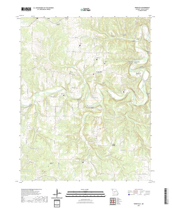 Windyville, MO — USGS 7.5-minute topo (2021)