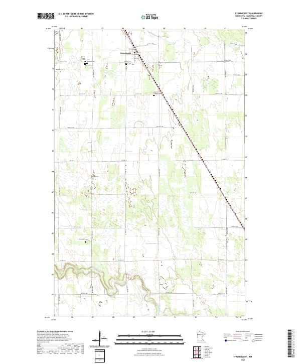 Strandquist, MN — USGS 7.5-minute topo (2022)