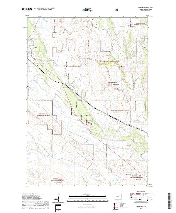 Upton East, WY — USGS 7.5-minute topo (2021)