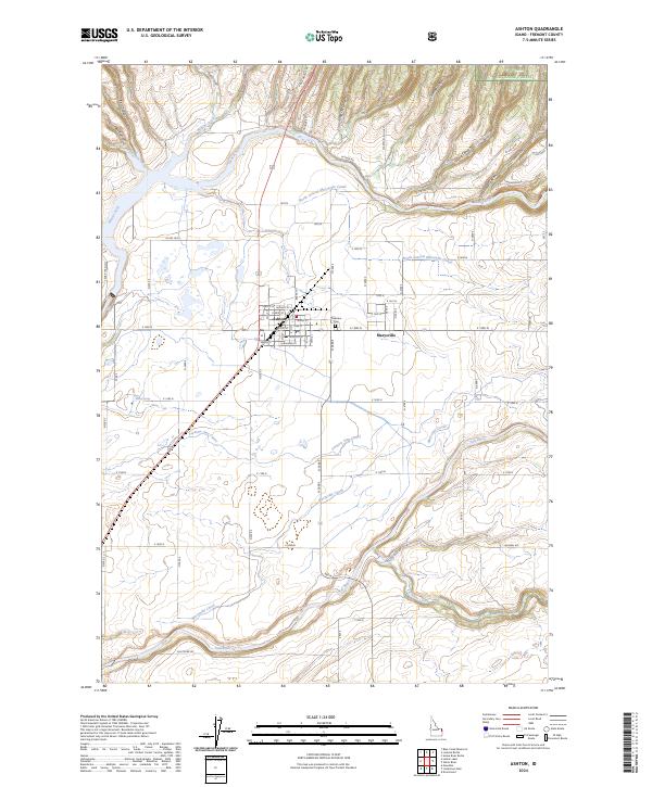 Ashton, ID — USGS 7.5-minute topo (2024)