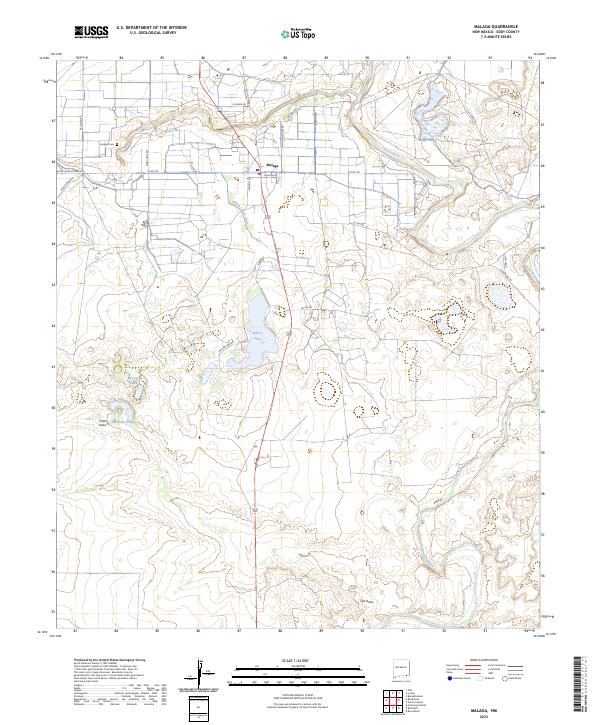 Malaga, NM — USGS 7.5-minute topo (2023)