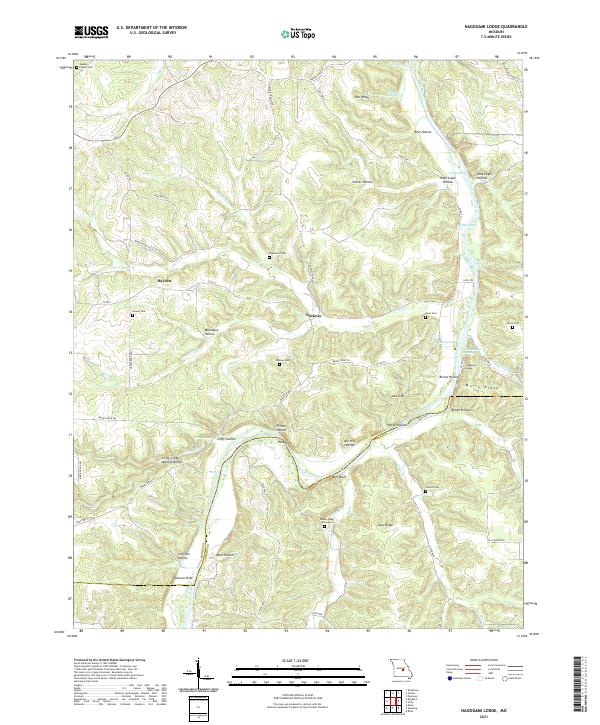 Nagogami Lodge, MO — USGS 7.5-minute topo (2021)