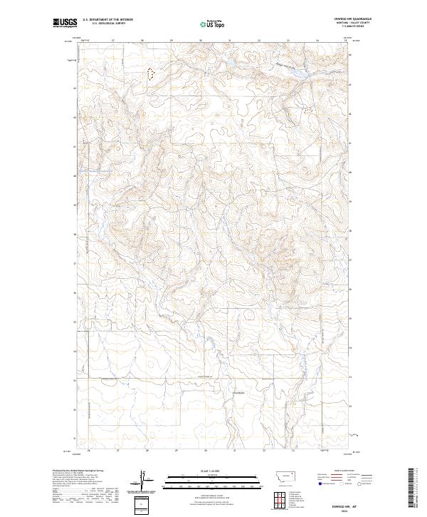 Oswego NW, MT — USGS 7.5-minute topo (2024)