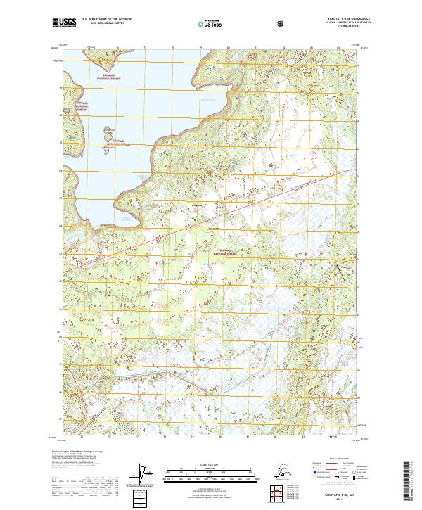 Yakutat C-5 SE, AK — USGS 7.5-minute topo (2021)