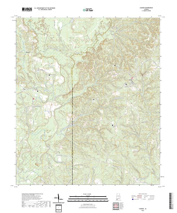 Loango, AL — USGS 7.5-minute topo (2024)