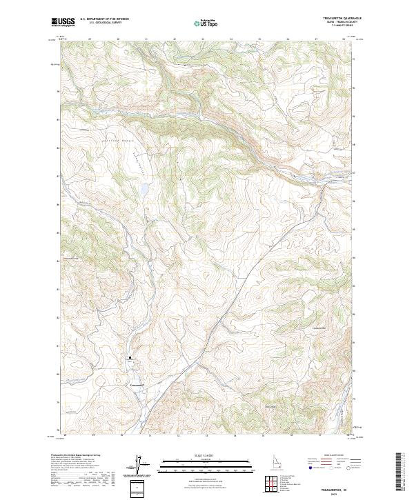 Treasureton, ID — USGS 7.5-minute topo (2023)