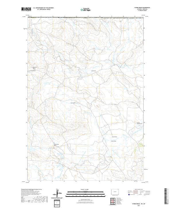 Storm Draw, WY-MT — USGS 7.5-minute topo (2021)