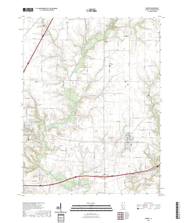 Marine, IL — USGS 7.5-minute topo (2024)