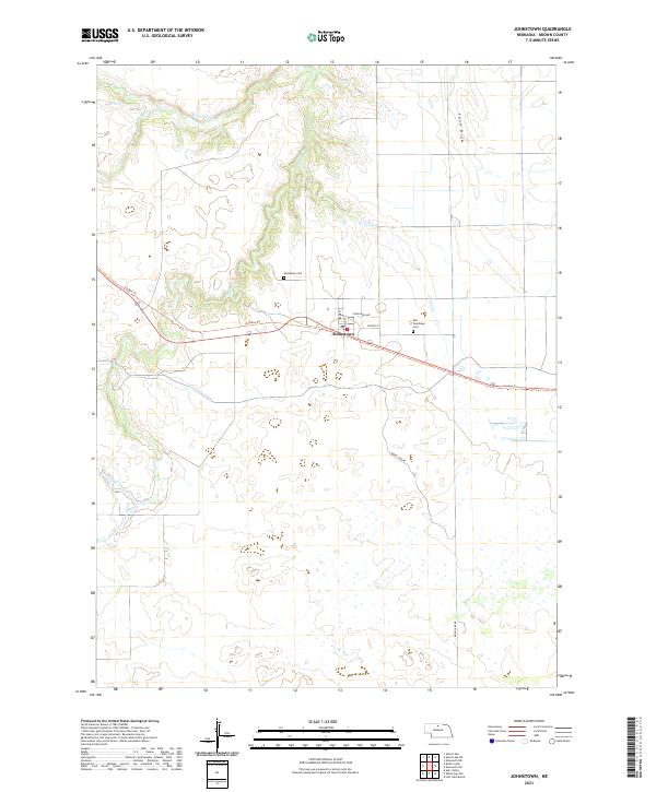 Johnstown, NE — USGS 7.5-minute topo (2021)