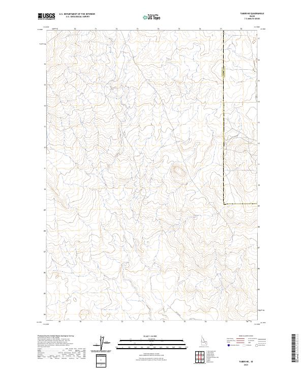 Taber NE, ID — USGS 7.5-minute topo (2023)