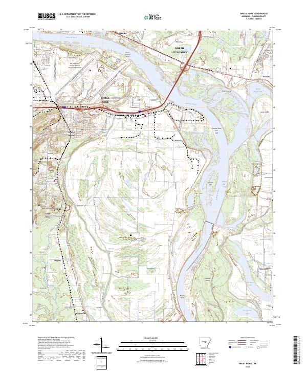 Sweet Home, AR — USGS 7.5-minute topo (2024)