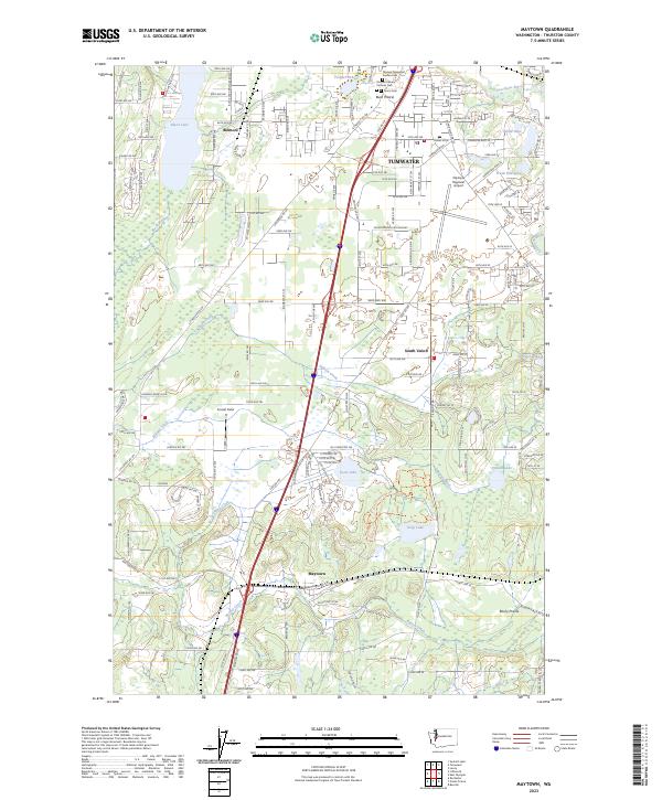Maytown, WA — USGS 7.5-minute topo (2023)