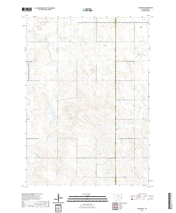 Colome SE, SD — USGS 7.5-minute topo (2021)