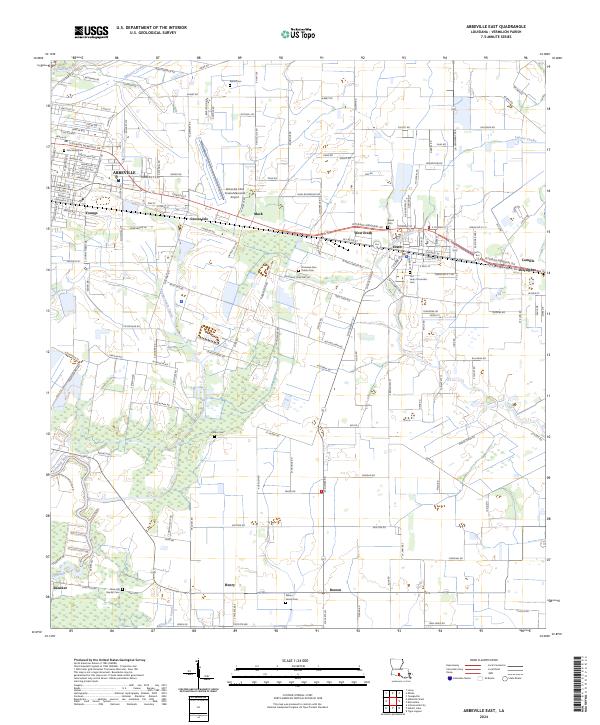 Abbeville East, LA — USGS 7.5-minute topo (2024)