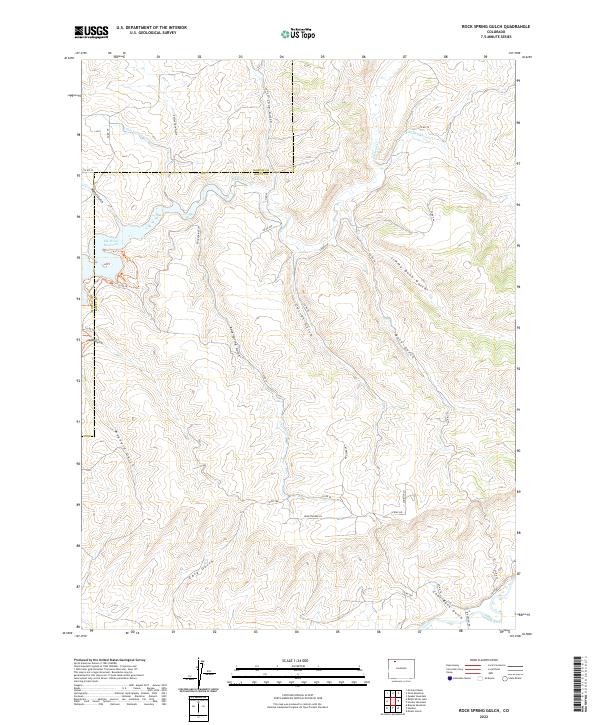 Rock Spring Gulch, CO — USGS 7.5-minute topo (2022)
