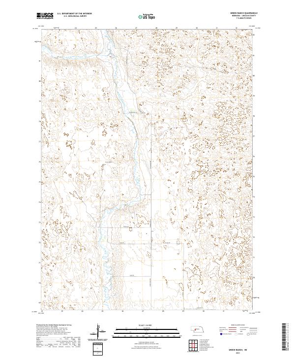 Green Ranch, NE — USGS 7.5-minute topo (2021)