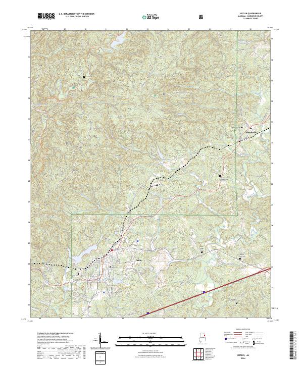 Heflin, AL — USGS 7.5-minute topo (2024)