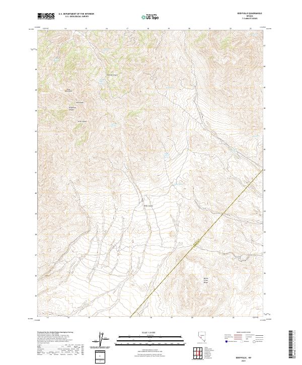 Eddyville, NV — USGS 7.5-minute topo (2021)