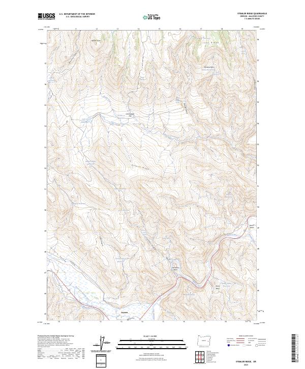 Stemler Ridge, OR — USGS 7.5-minute topo (2023)
