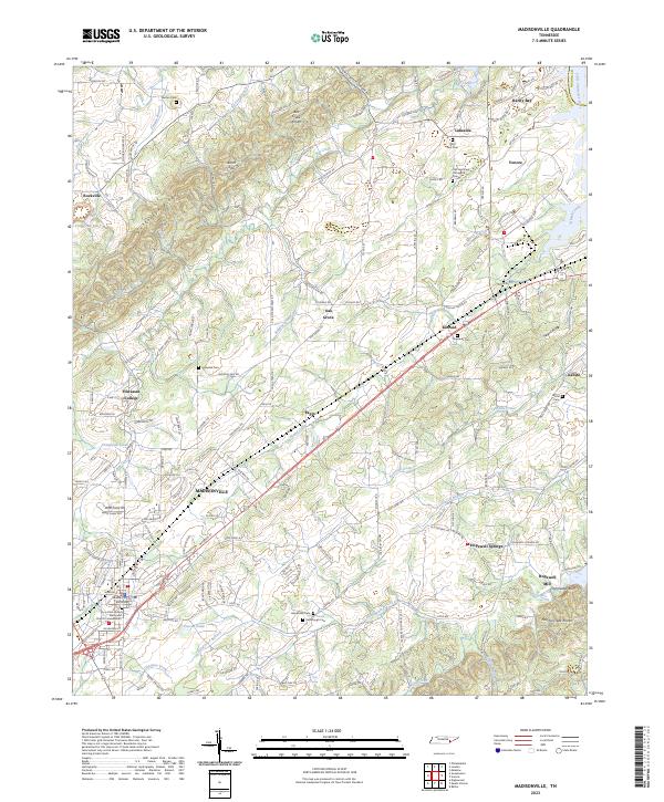 Madisonville, TN — USGS 7.5-minute topo (2023)