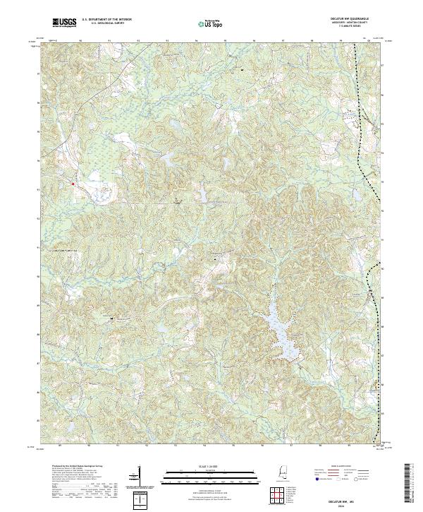 Decatur NW, MS — USGS 7.5-minute topo (2024)