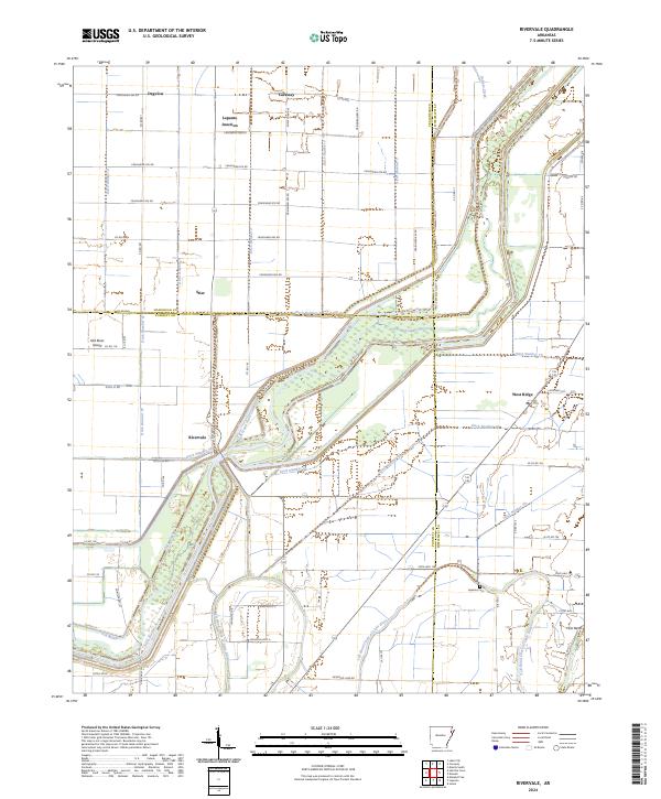 Rivervale, AR — USGS 7.5-minute topo (2024)