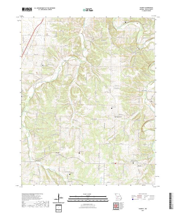 Charity, MO — USGS 7.5-minute topo (2021)