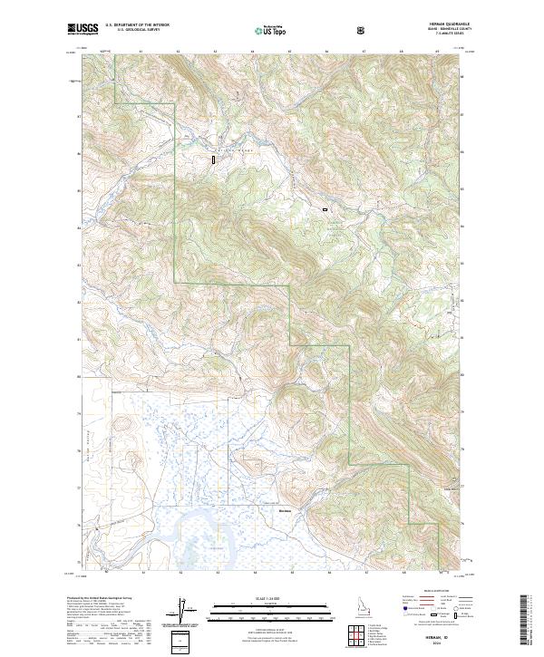 Herman, ID — USGS 7.5-minute topo (2024)
