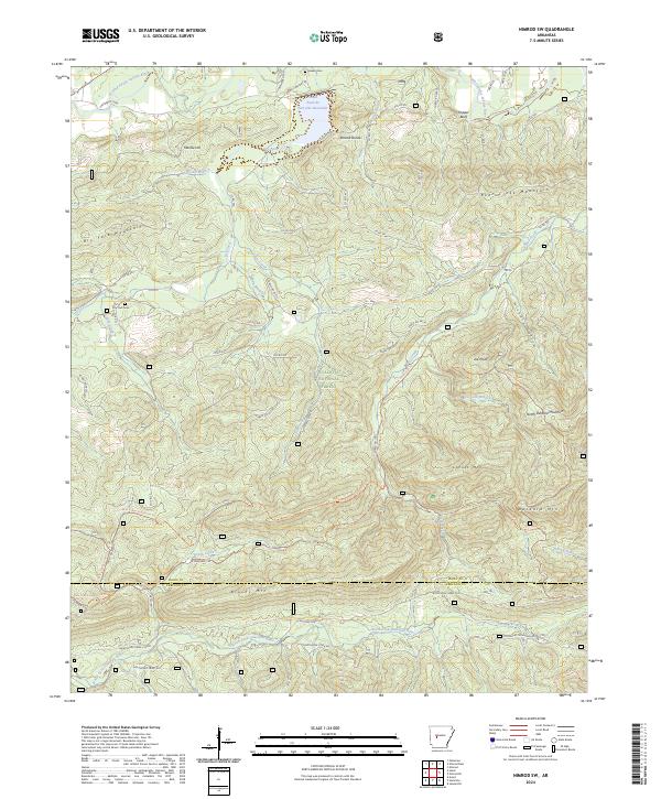 Nimrod SW, AR — USGS 7.5-minute topo (2024)