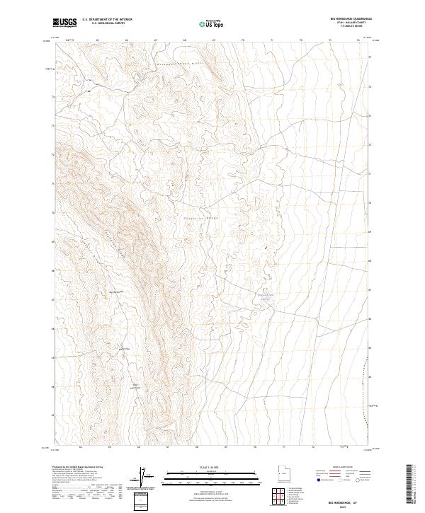 Big Horseshoe, UT — USGS 7.5-minute topo (2023)