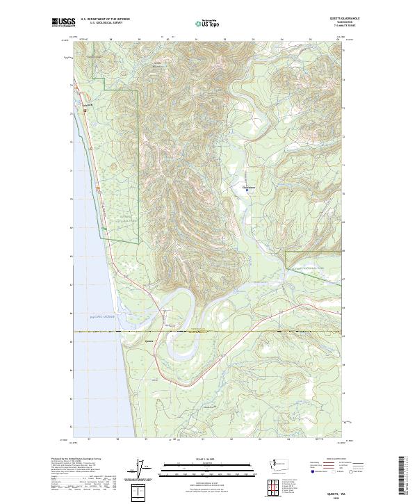 Queets, WA — USGS 7.5-minute topo (2023)