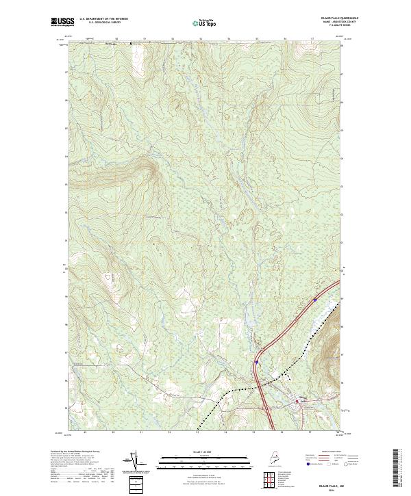 Island Falls, ME — USGS 7.5-minute topo (2024)
