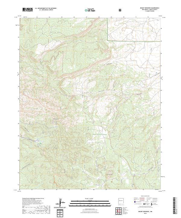 Mount Sedgwick, NM — USGS 7.5-minute topo (2023)