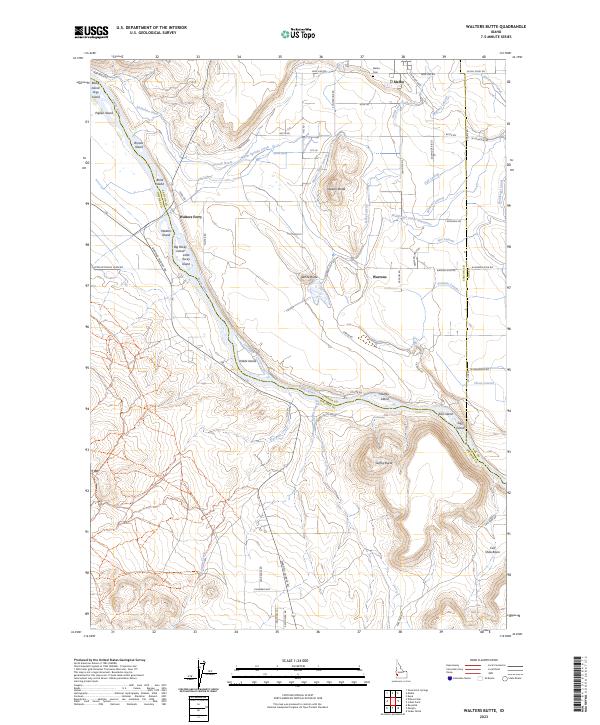 Walters Butte, ID — USGS 7.5-minute topo (2023)