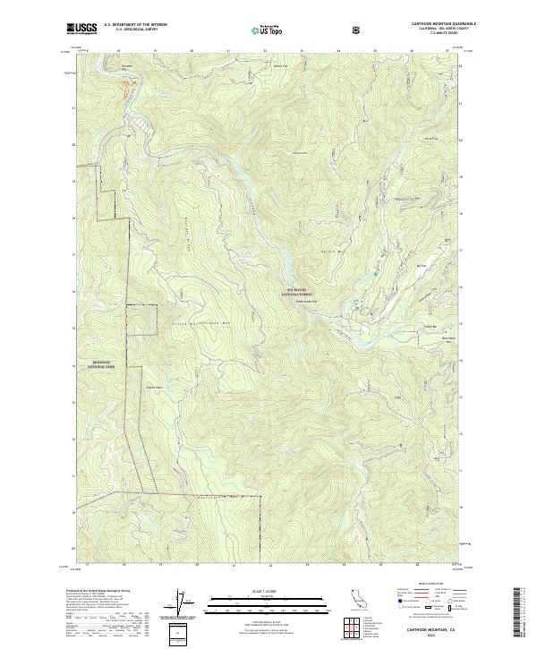 Canthook Mountain, CA — USGS 7.5-minute topo (2022)