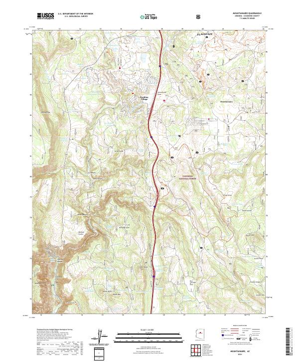 Mountainaire, AZ — USGS 7.5-minute topo (2021)