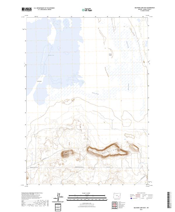 Malheur Lake East, OR — USGS 7.5-minute topo (2024)
