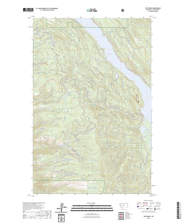 Yew Creek, MT — USGS 7.5-minute topo (2024)