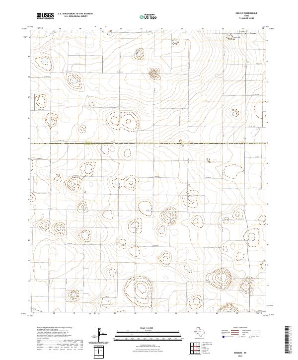 Enochs, TX — USGS 7.5-minute topo (2022)