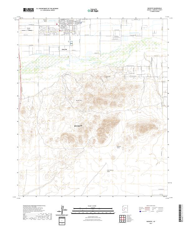 Buckeye, AZ — USGS 7.5-minute topo (2021)