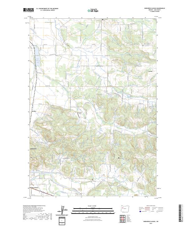 Onehorse Slough, OR — USGS 7.5-minute topo (2024)