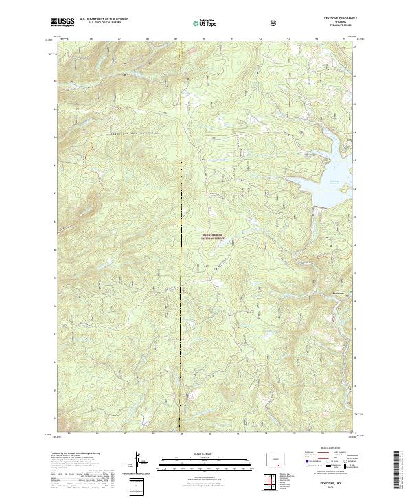 Keystone, WY — USGS 7.5-minute topo (2021)