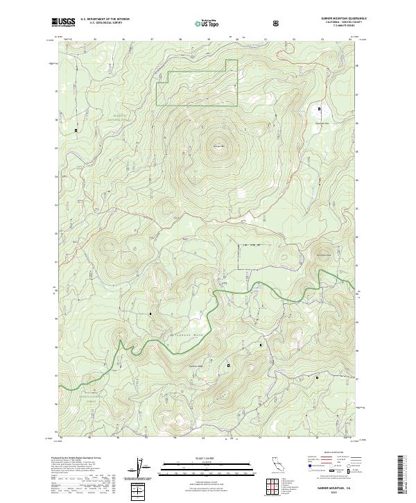 Garner Mountain, CA — USGS 7.5-minute topo (2023)