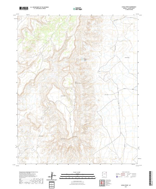 Lohali Point, AZ — USGS 7.5-minute topo (2021)