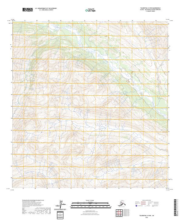 Talkeetna A-5 NW, AK — USGS 7.5-minute topo (2024)